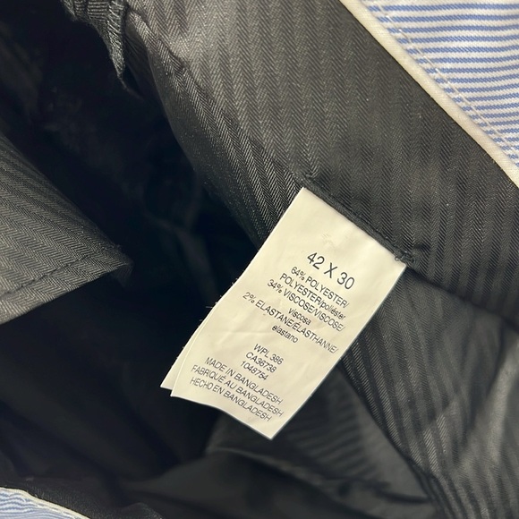 J.M Haggar NWT men’s straight fit Joe II pants 42X30 - Picture 7 of 10